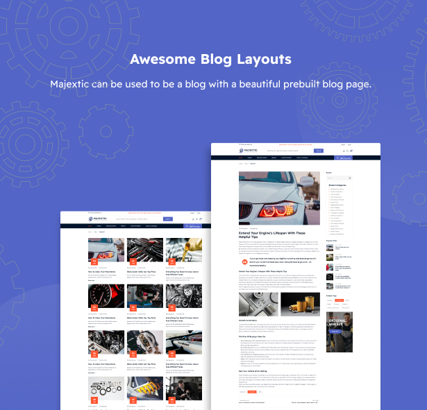 Majextic - Auto Parts Store WooCommerce Theme