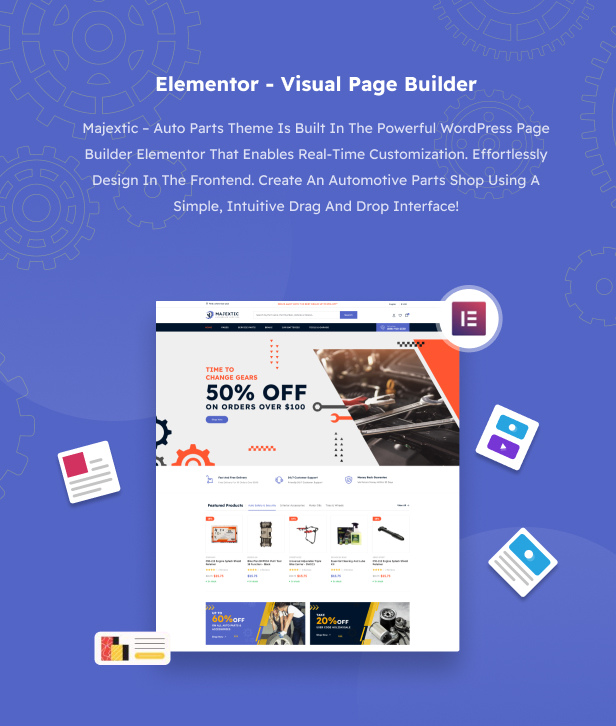 Majextic - Auto Parts Store WooCommerce Theme