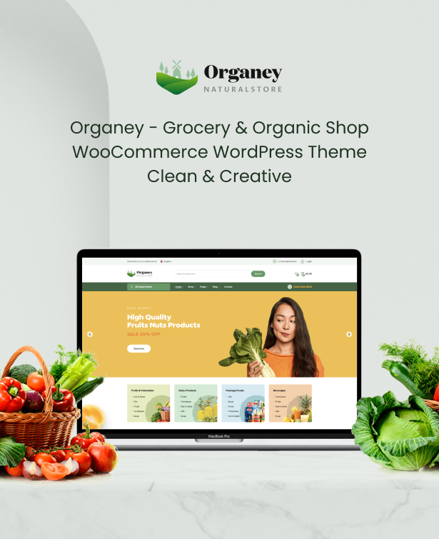 Organey - Organic Food WooCommerce WordPress Theme