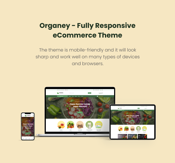 Organey - Organic Food WooCommerce WordPress Theme